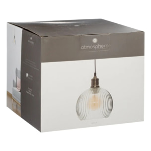 Suspension "Laye" verre D20cm