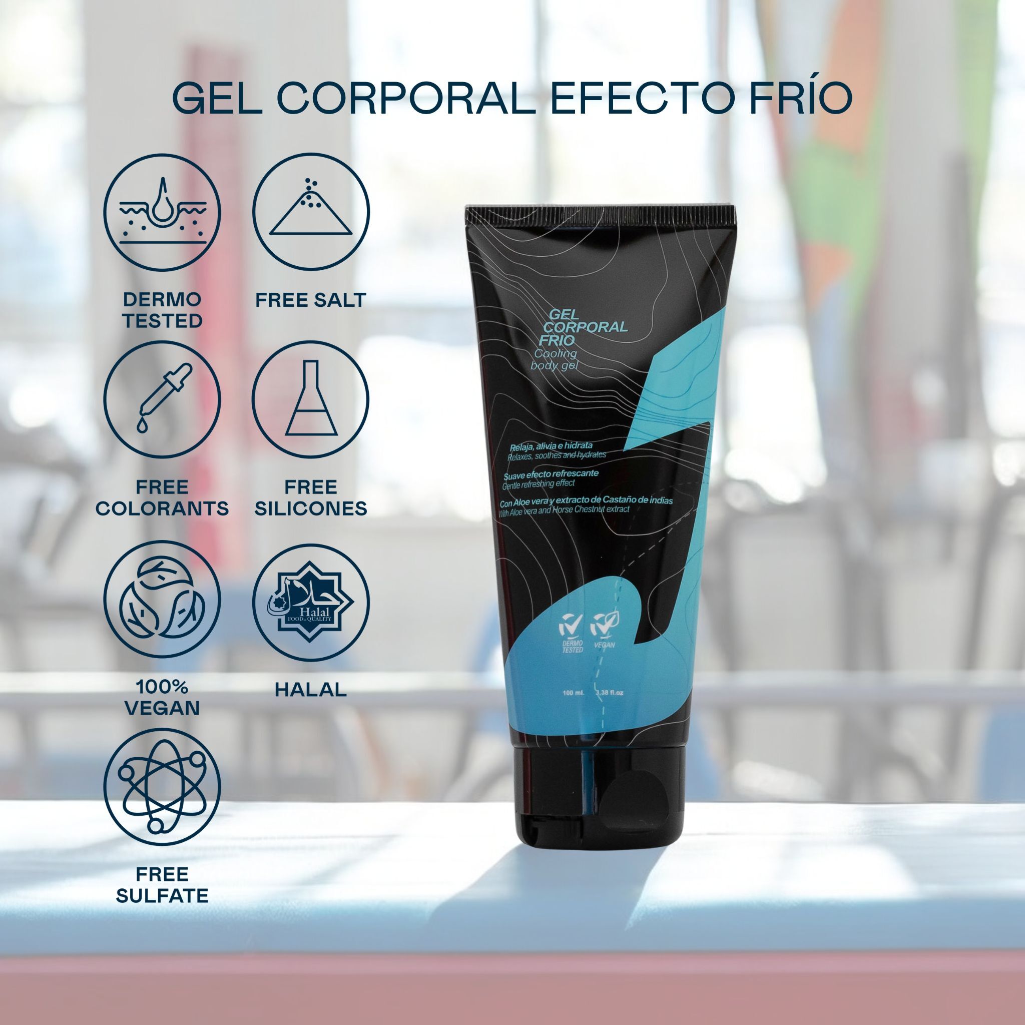 Valquer Gel Corporal efecto frío - 100 ml