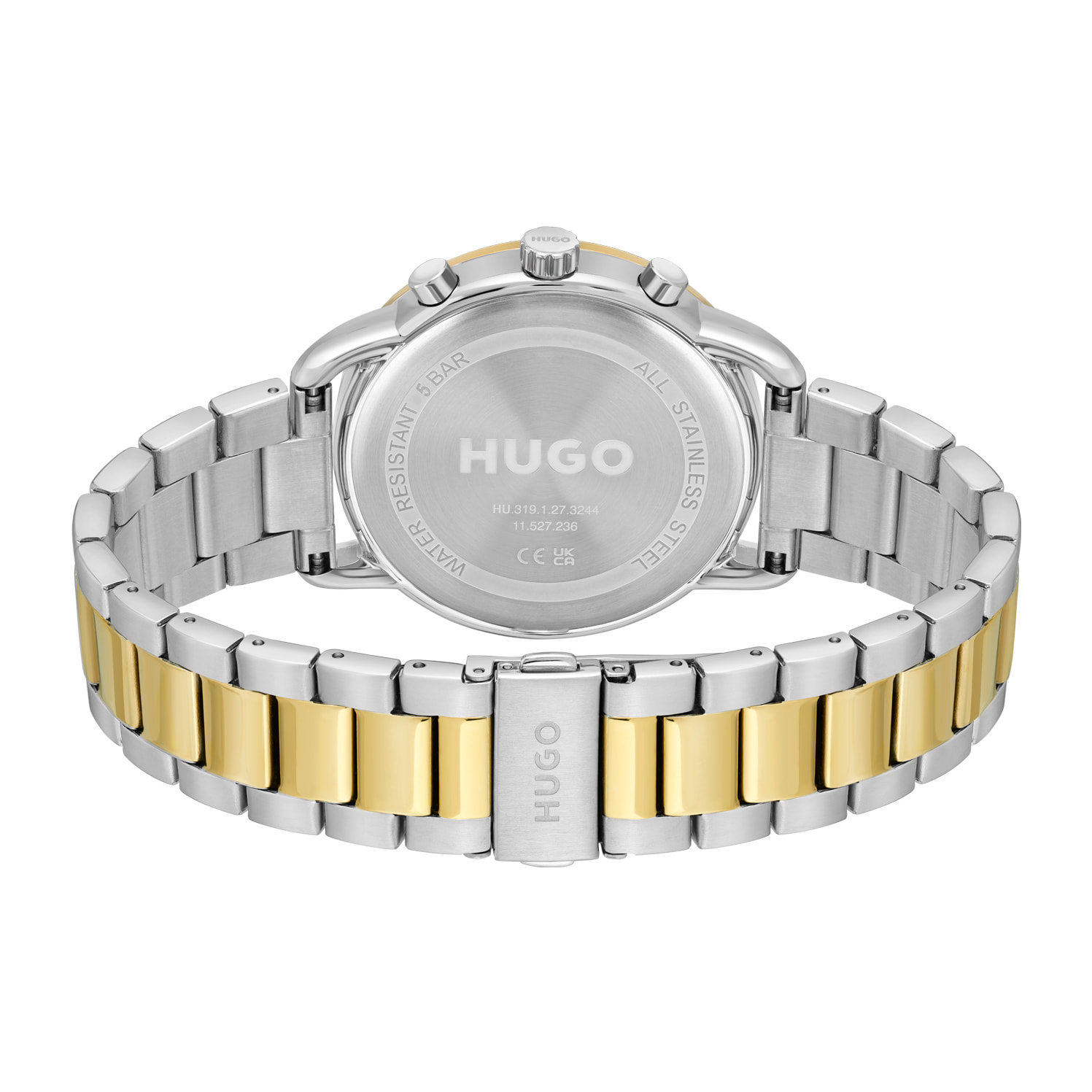 Reloj Hugo 1530235 Hombre Analogico Cuarzo con Correa de Acero inoxidable