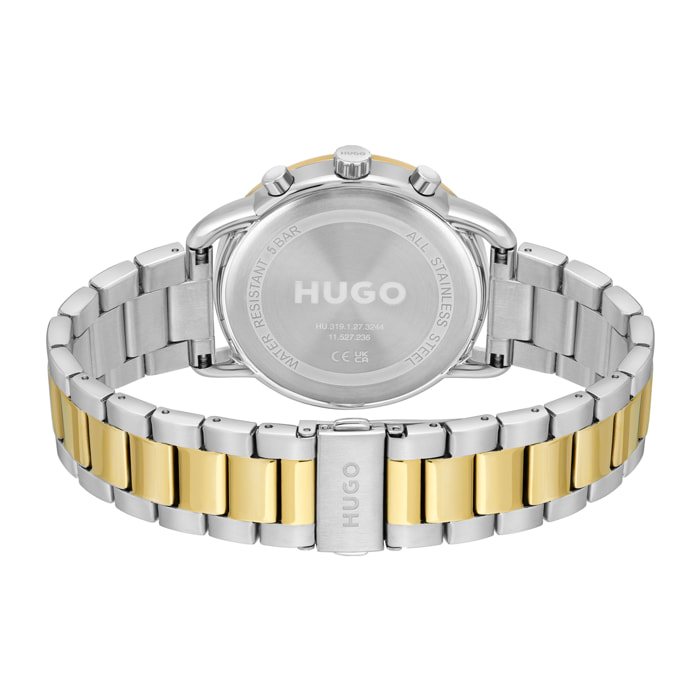 Reloj Hugo 1530235 Hombre Analogico Cuarzo con Correa de Acero inoxidable