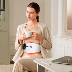 Cintura EMS con 3 intensità di calore, 8 modalità di massaggio e 9 livelli di potenza.