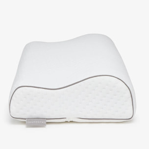 Almohada Cervical Smart de Altura Ajustable, Ideal para Dormir de Lado y Boca Arriba, Firmeza intermedia