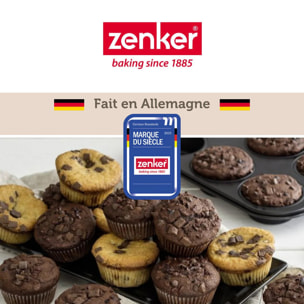 Ensemble de 2 Moules à muffins 12 empreintes 38 x 26 cm Zenker Black Metallic