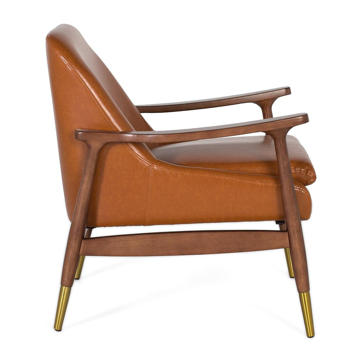 Sillón de Tapizado Pu 75 Cm Estilo Vintage Moderno
