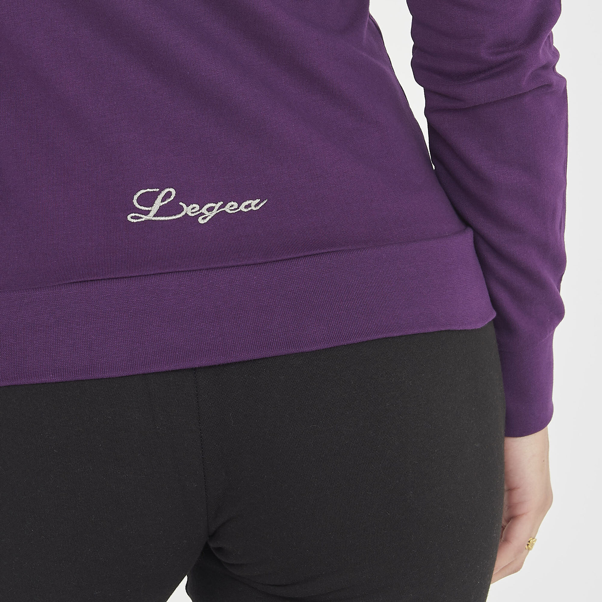 Felpa sportiva con zip DAIR viola