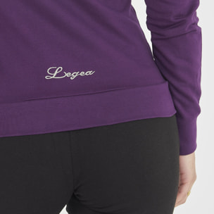 Felpa sportiva con zip DAIR viola