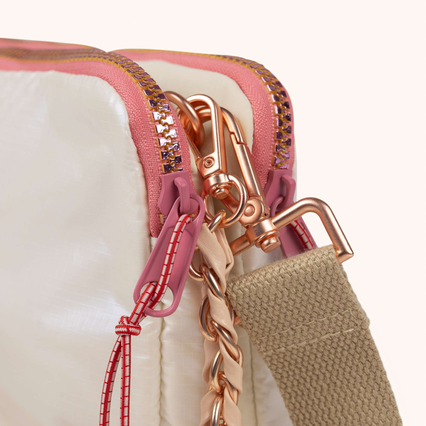 Bolso Bandolera Doble en Poliamida Reciclada DEEP RECYCLED CROSSBODY DOUBLE HONEY