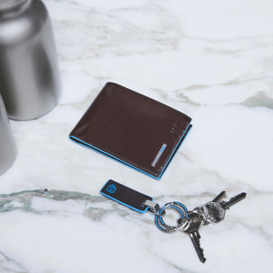 Piquadro Portachiavi in pelle a due anelle