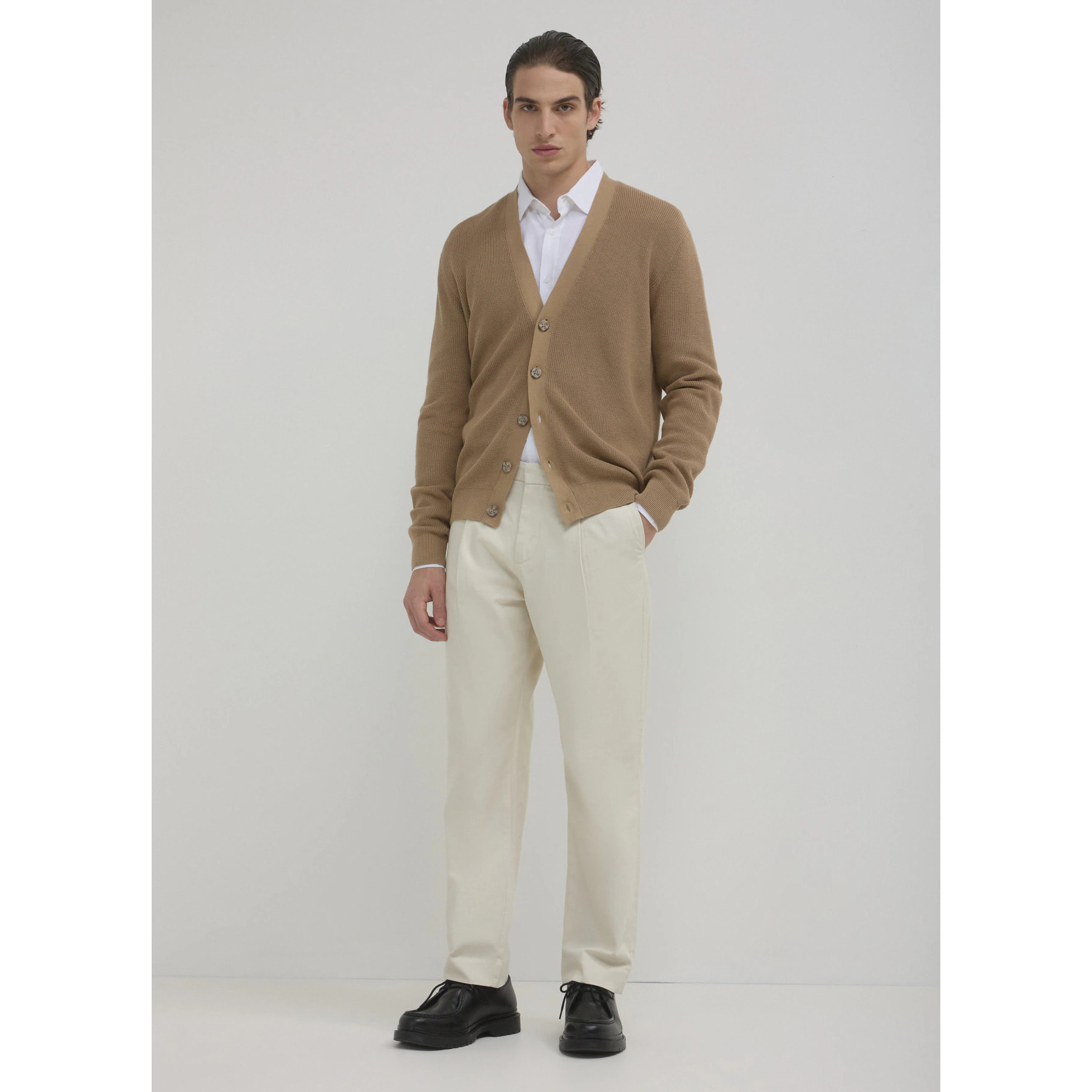 Pantalone chino wide leg