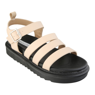 Sandali platform con fasce