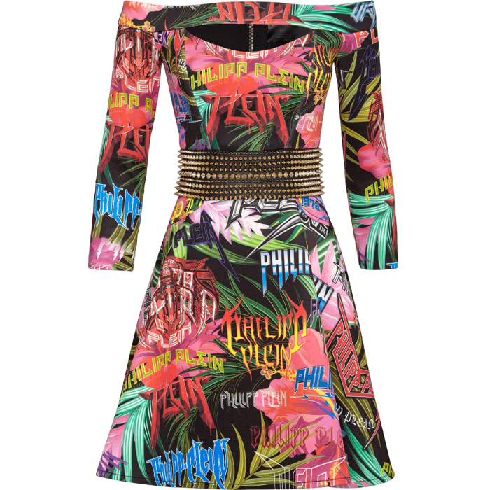PHILIPP PLEIN Short Dress Jungle Rock
