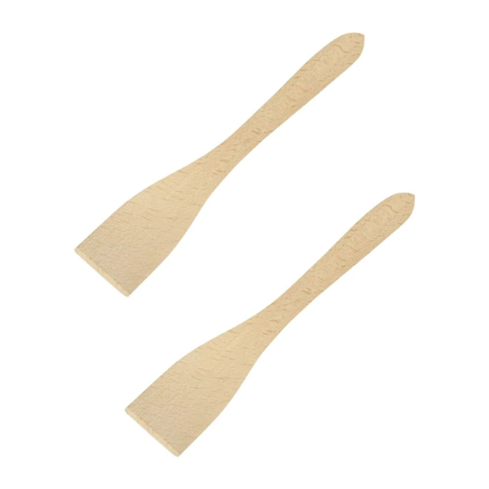 Set de 2 ustensiles de cuisine spatule en bois et spatule Fackelmann Boisselerie