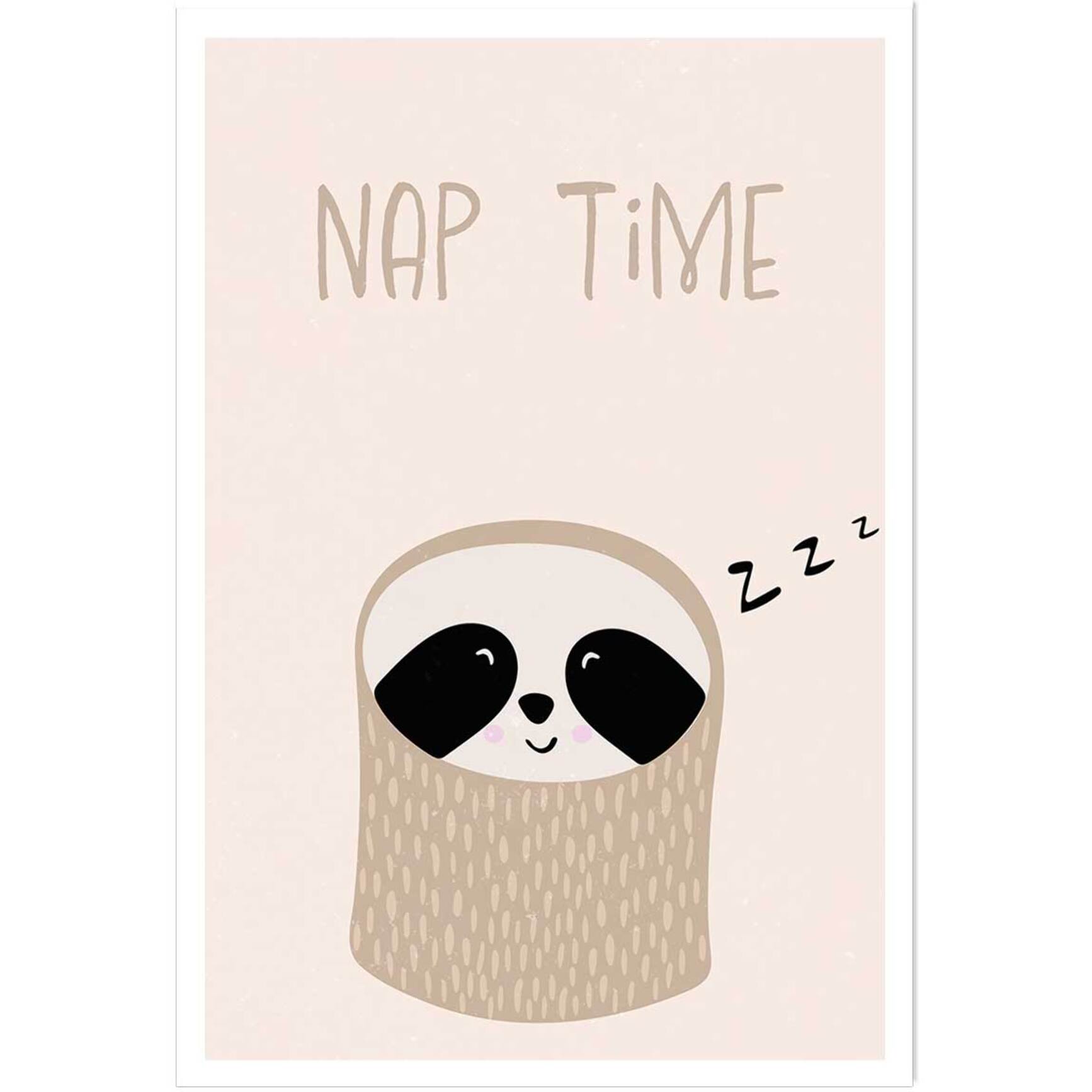 Affiche enfant paresseux  Affiche seule