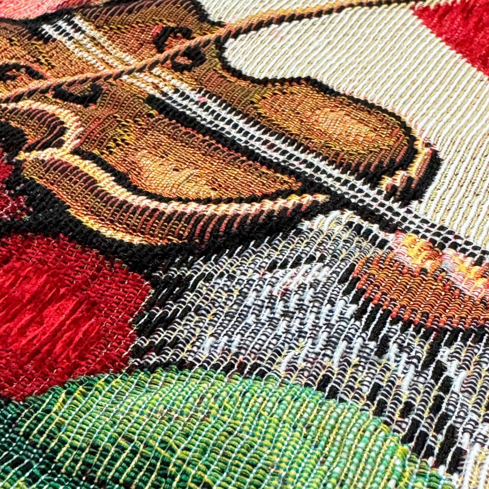 COPPIA CUSCINI NATALIZI JACQUARD SFODERABILI 50X50 CM VIOLINISTA