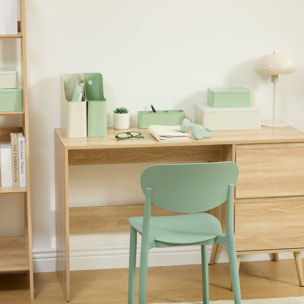 Chaise empilable plastique vert "Plasta"