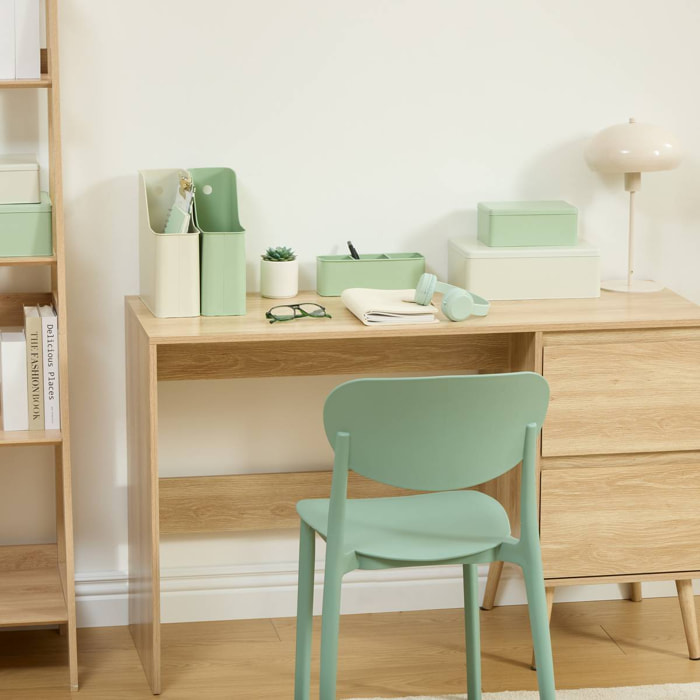 Chaise empilable plastique vert "Plasta"