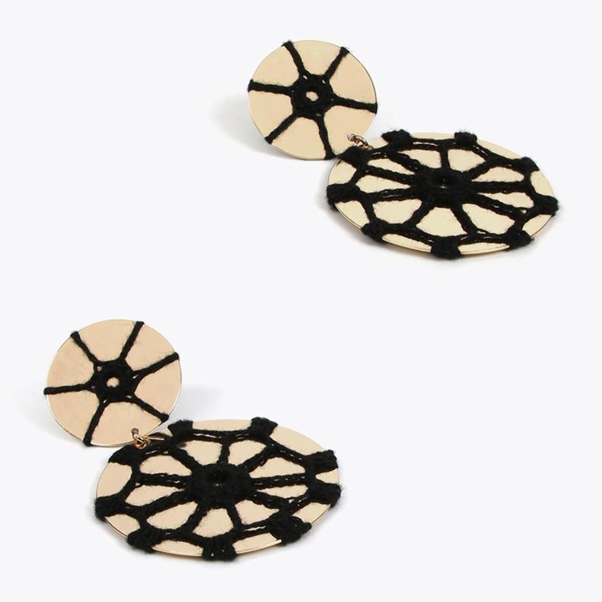 Orecchini metallo con crochet