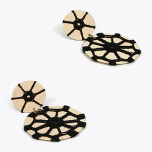 Orecchini metallo con crochet