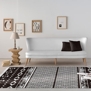 Alfombra decorativa MONT BLANC negro. Varias medidas disponibles