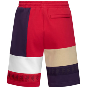 Pantaloni Corti Kappa Uomo 222 Banda Welruo Rosso