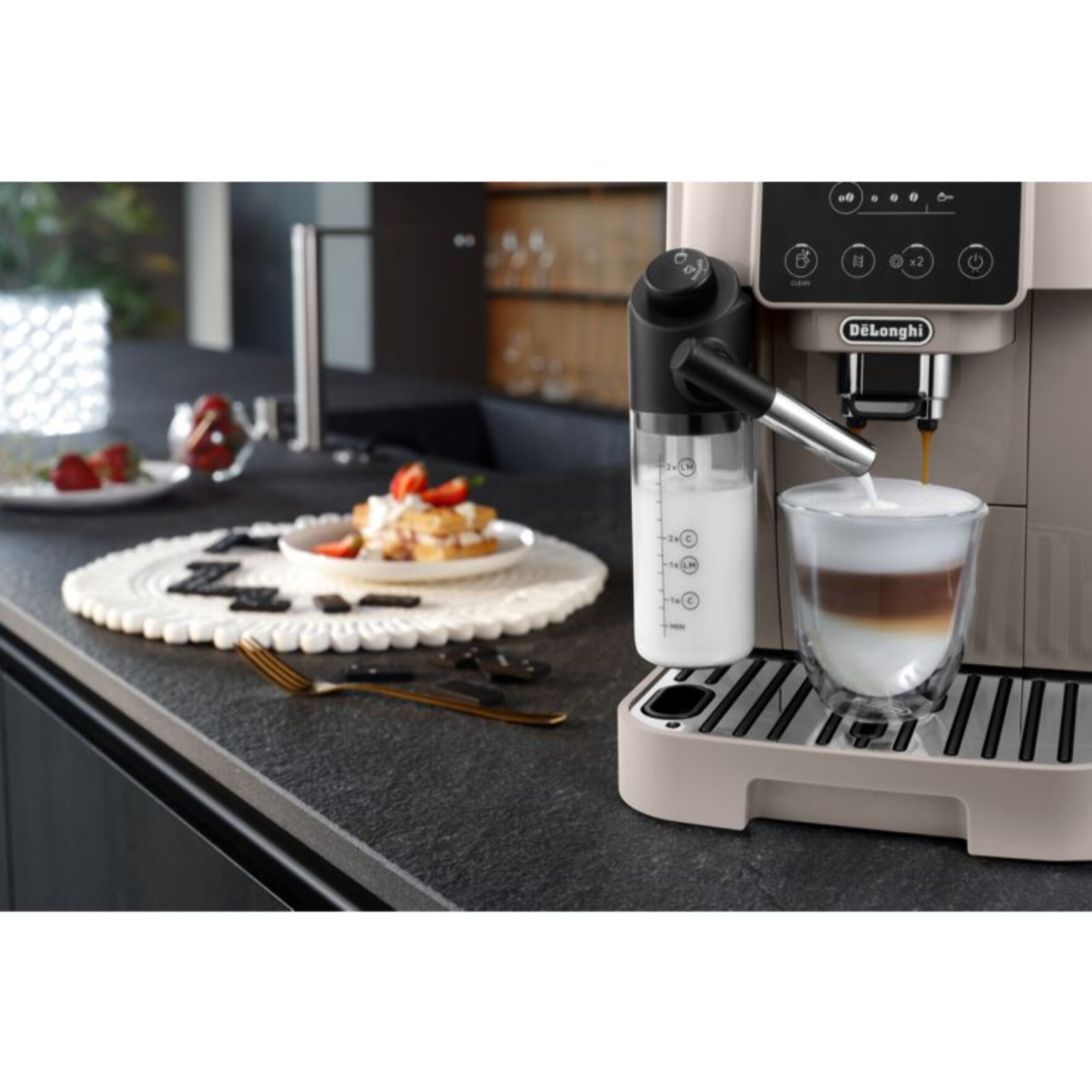 Expresso Broyeur DELONGHI FEB2291.BG Magnifica Start Pop Latte Beige