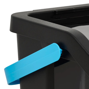 Lot de 3 poubelles de tri 30L