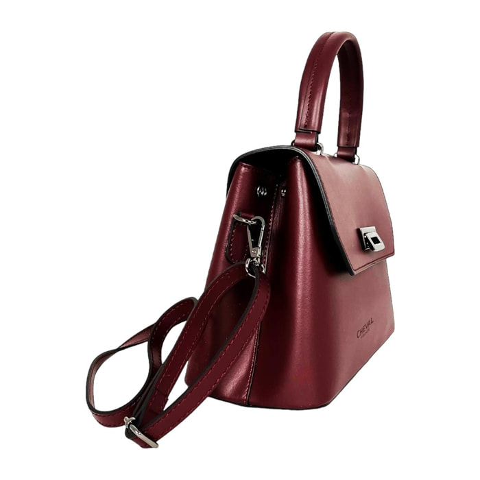 Bolso de mano Cheval Firenze Vittoria Burdeos