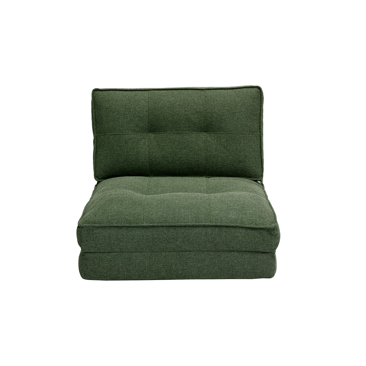 Chauffeuse 1 place convertible en tissu vert kaki SALLY