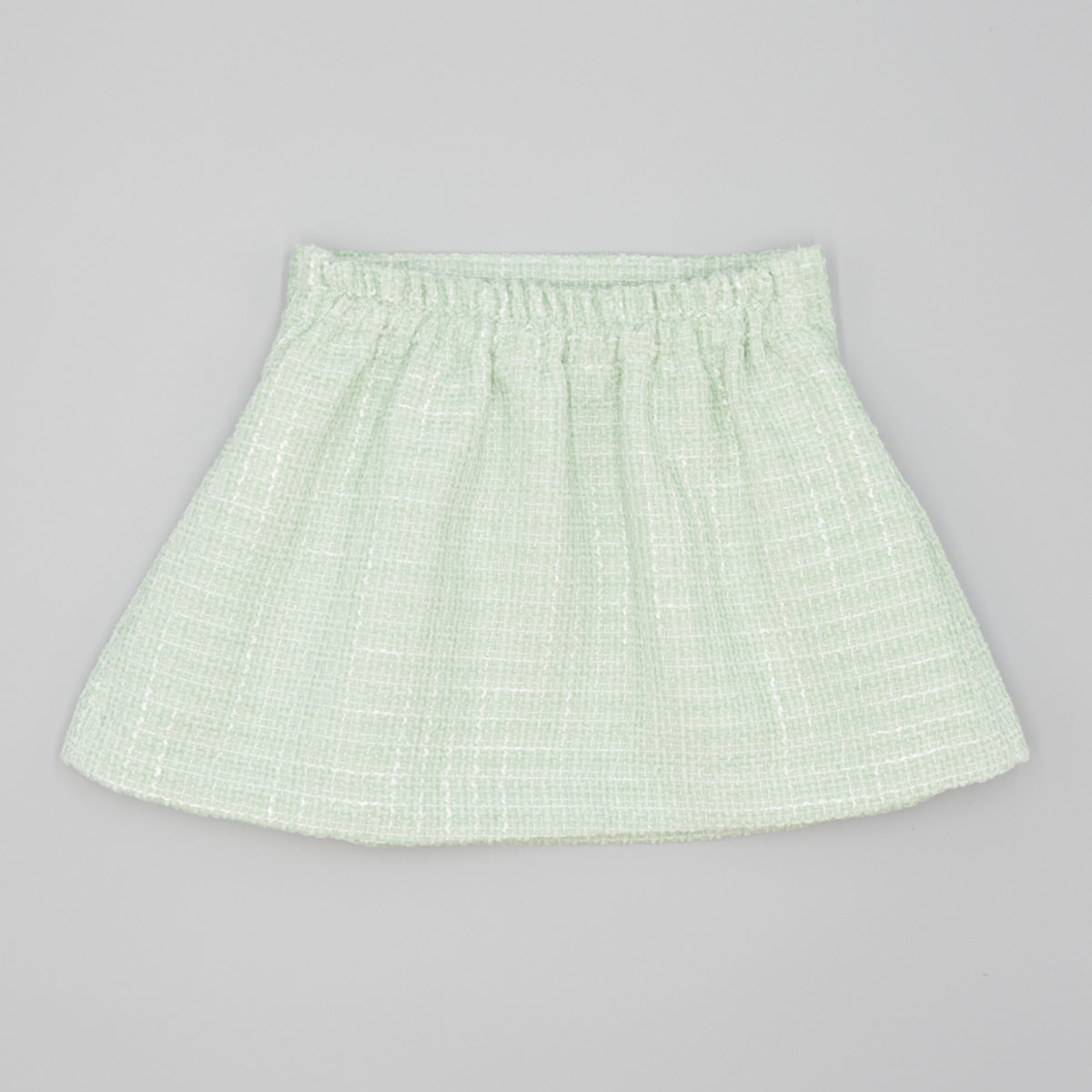 Falda Verde De Tejido Texturizado