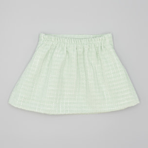 Falda Verde De Tejido Texturizado