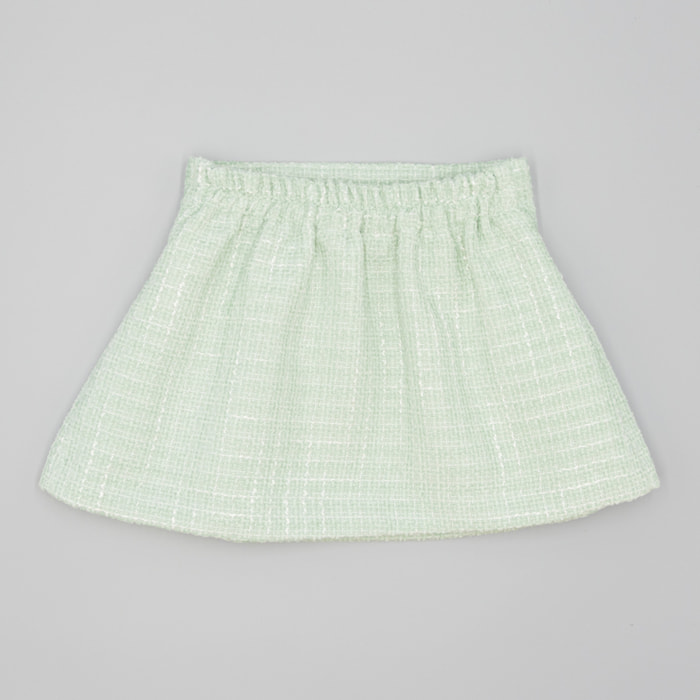 Falda Verde De Tejido Texturizado