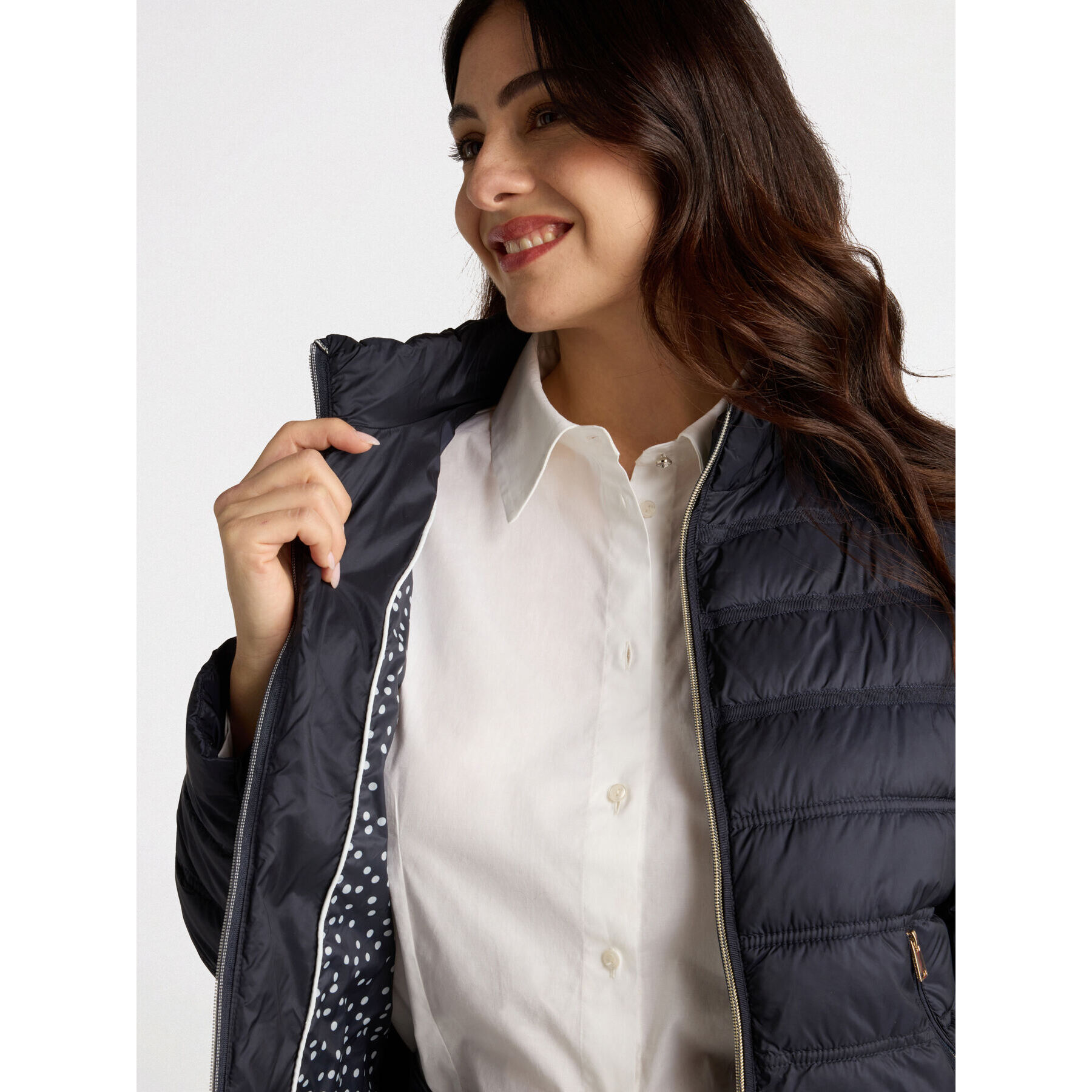 Fiorella Rubino - Plumífero con relleno de Sorona® Aura - Azul