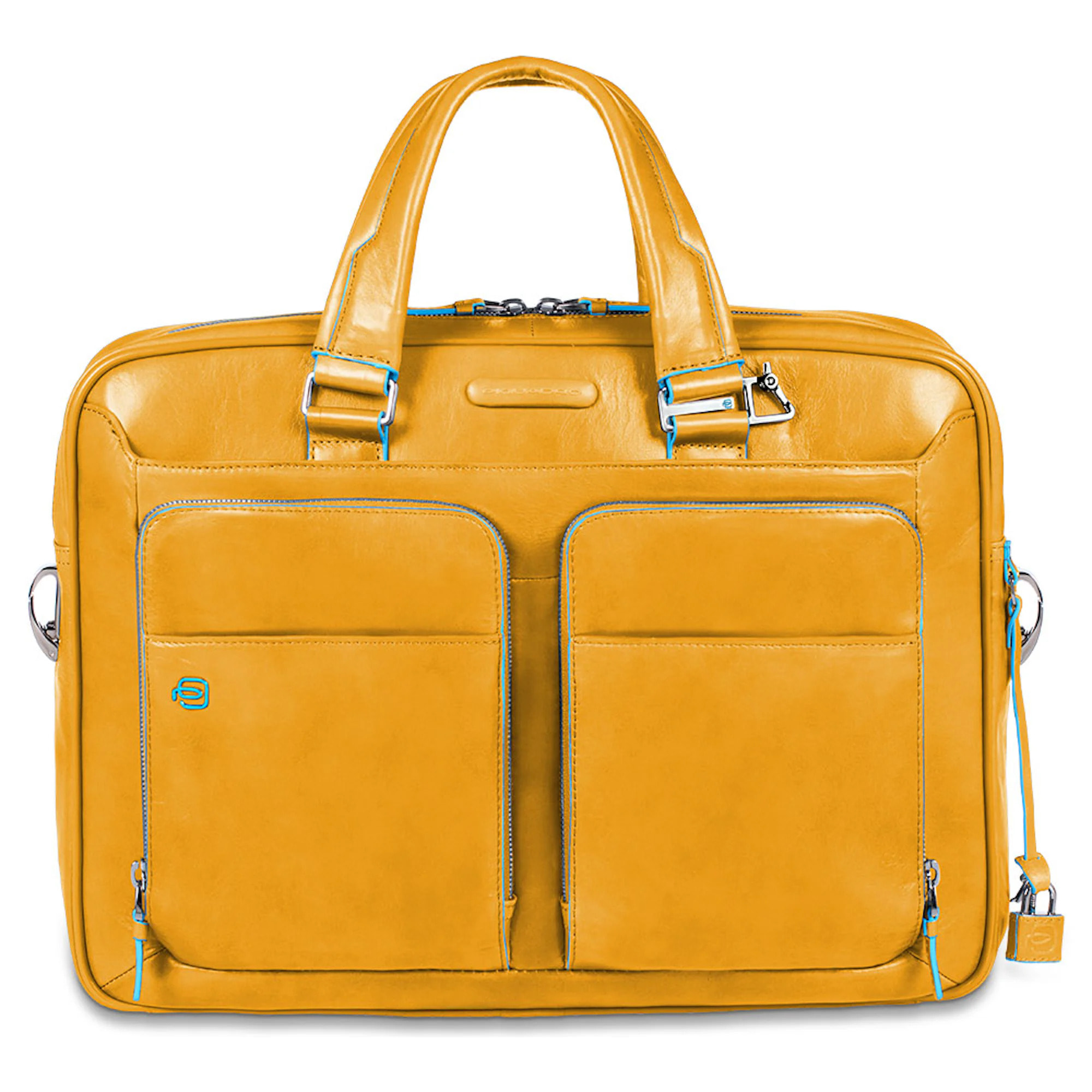 Piquadro Borsa porta pc e iPad®Pro 12,9 personalizzabile con protezione antiurto e tasca porta bottiglia