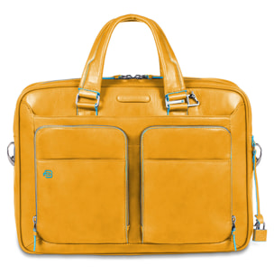 Piquadro Borsa porta pc e iPad®Pro 12,9 personalizzabile con protezione antiurto e tasca porta bottiglia