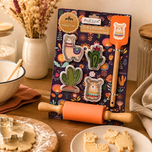 Lot de 6 accessoires forme lama, Happy Cake