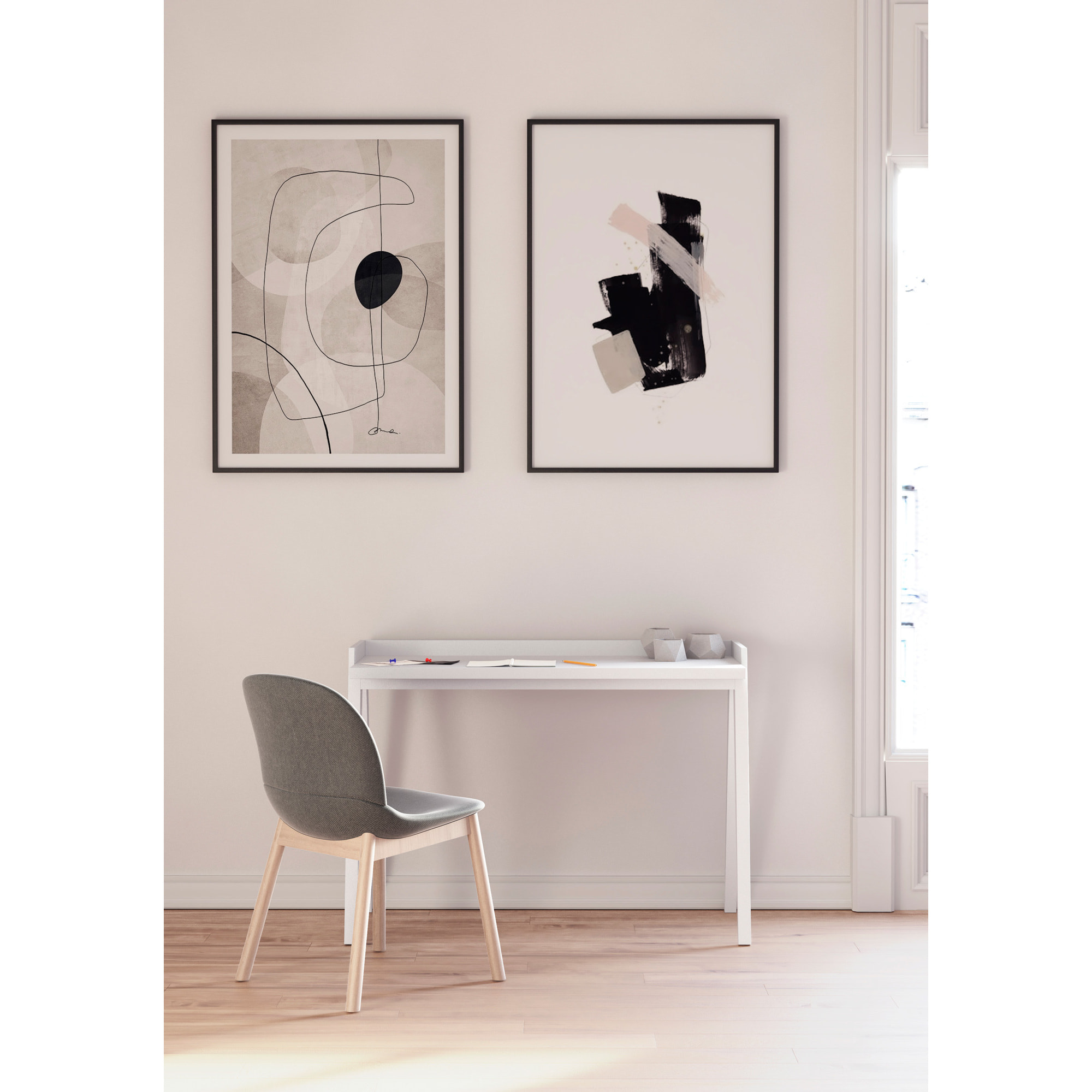 Escritorio Paris blanco 81x111x50