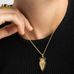 Collar con Circonita Brillante acabado oro 18k