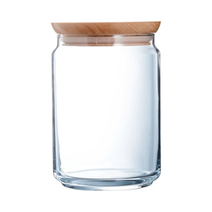 Tarro hermetico 100 cl Pure Jar Wood - Luminarc
