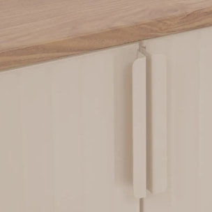 Buffet de jardin Ironia en acier galvanisé argile et lin