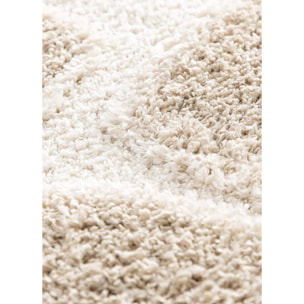 EMBER Alfombra infantil shaggy escandinava Crema y Beige, varias medidas disponibles.