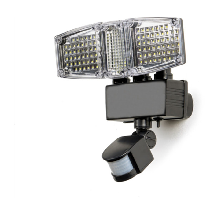 Projecteur LED 3 têtes solaire