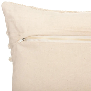 Coussin "Sable cuivré" en coton beige 30x50 cm