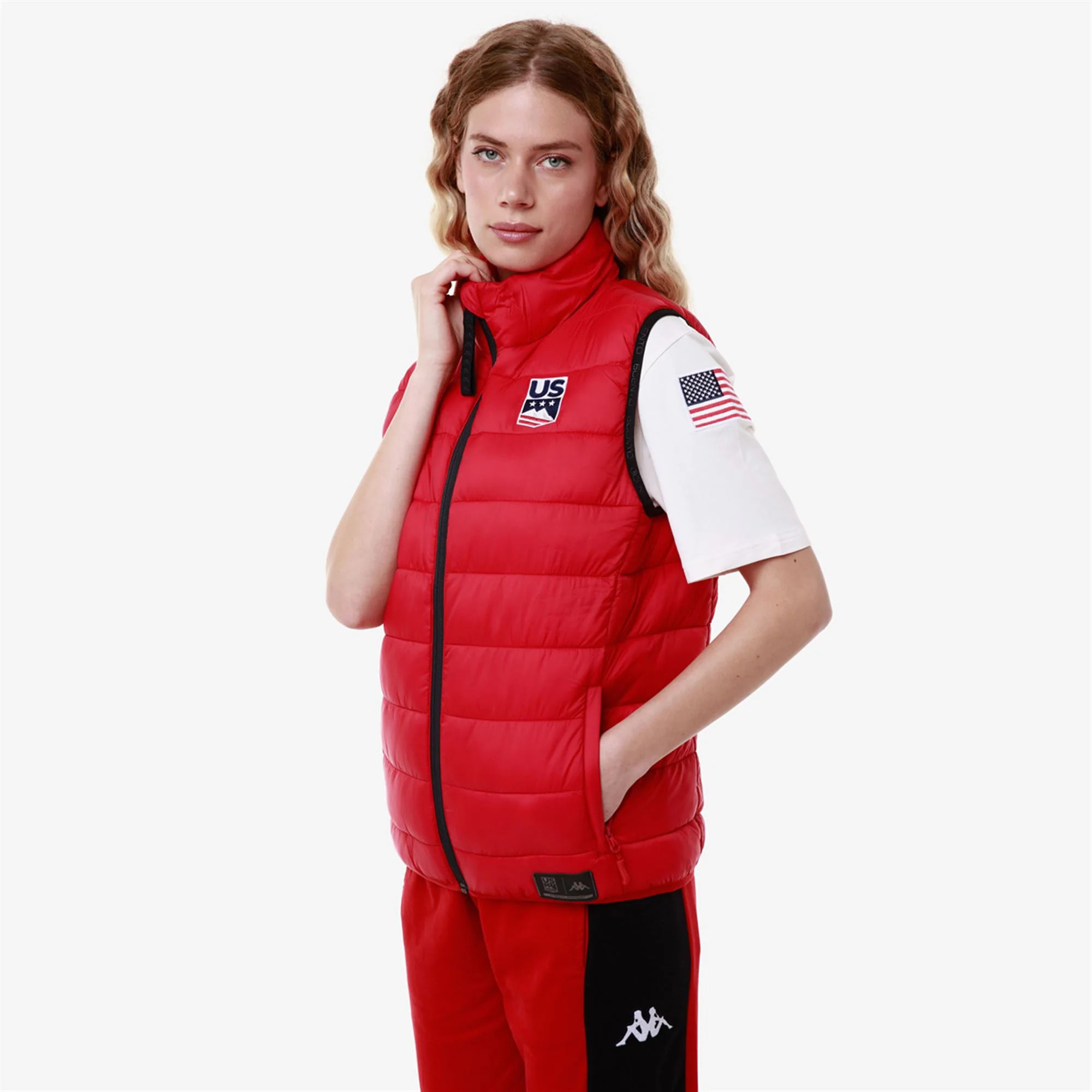 Kappa - Giacche Uomo Donna Rosso - 6CENTO 661 USA US