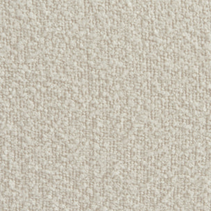 Pouf. repose-pieds pour chauffeuse 1 place Boni bouclette texturée blanc cassé L 91 x P 63 x H 40cm - Boni