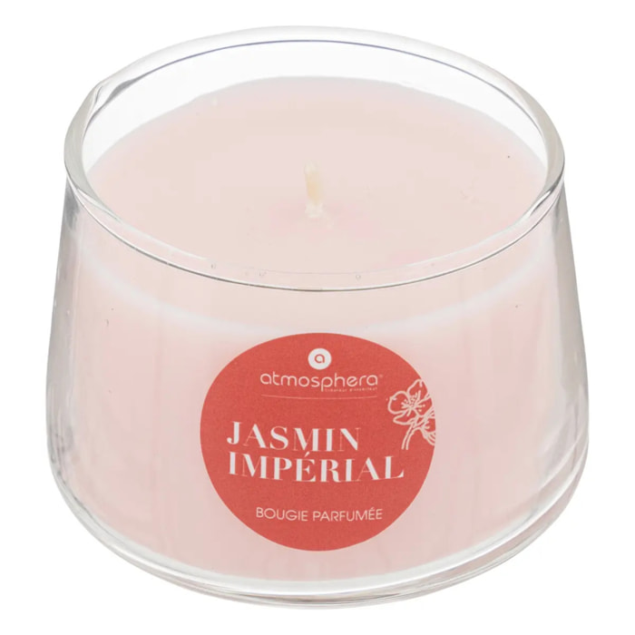 Bougie parfumée "Izor" en verre 100g jasmin impérial