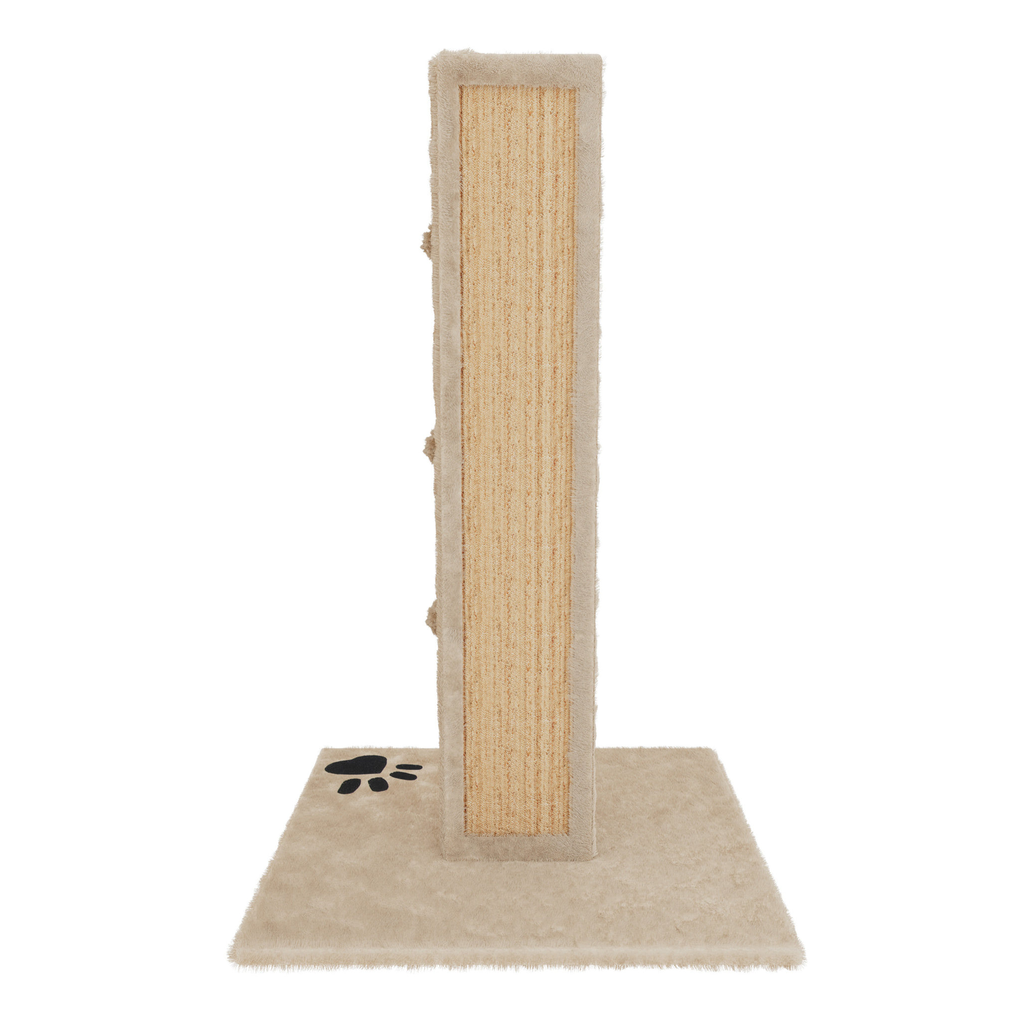 Albero per Gatto con Graffiatoio Cuccia Giocattolo Gatti Parco Giochi Tiragraffi in Sisal Naturale 80 x 45 x 45 cm Colore Beige Dixie