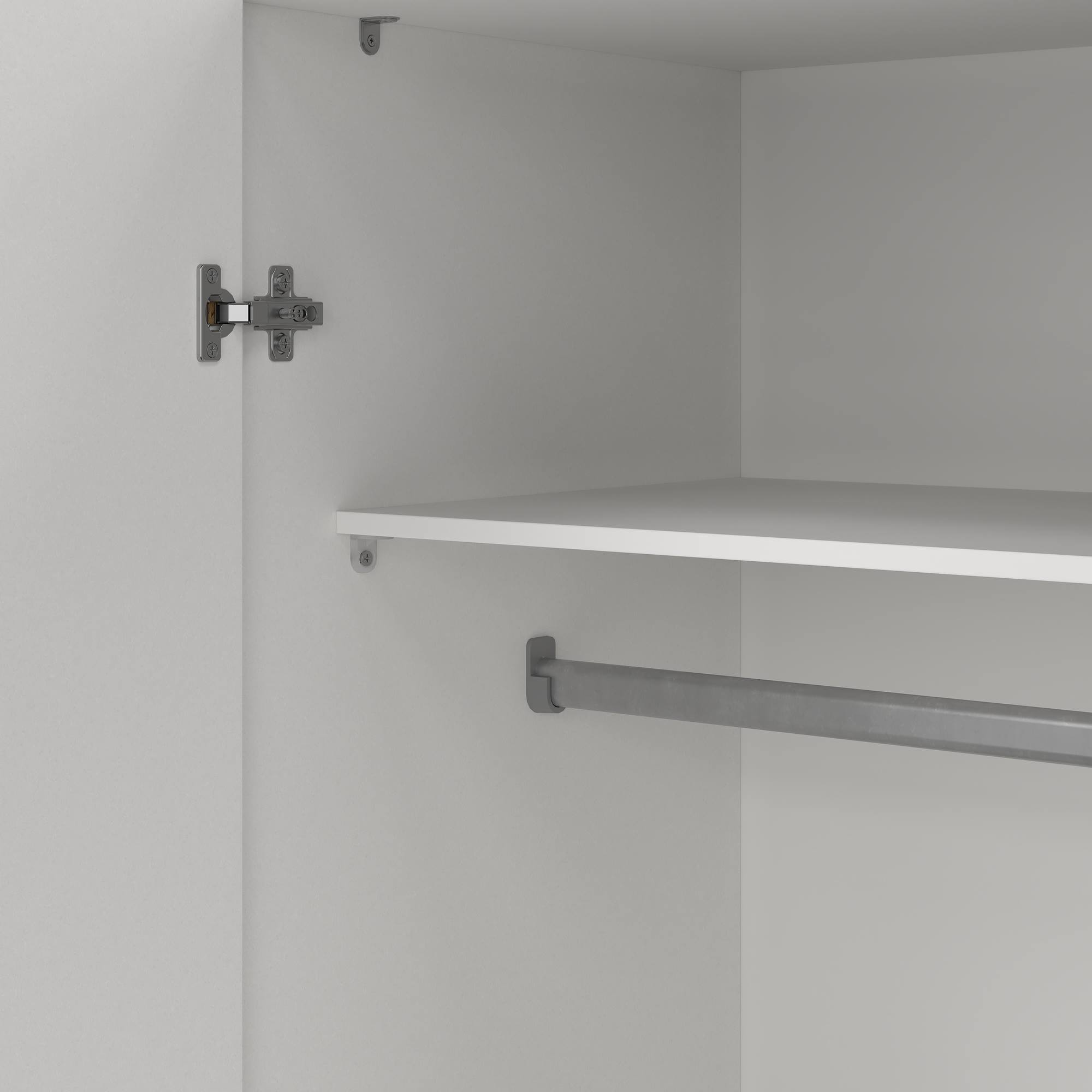 Armario duero con 2 puertas en color blanco 77,6x49,5x175,4cm