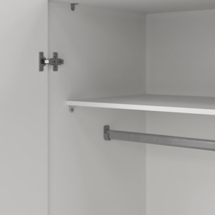 Armario duero con 2 puertas en color blanco 77,6x49,5x175,4cm