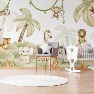 Papier peint baby safari Intissé