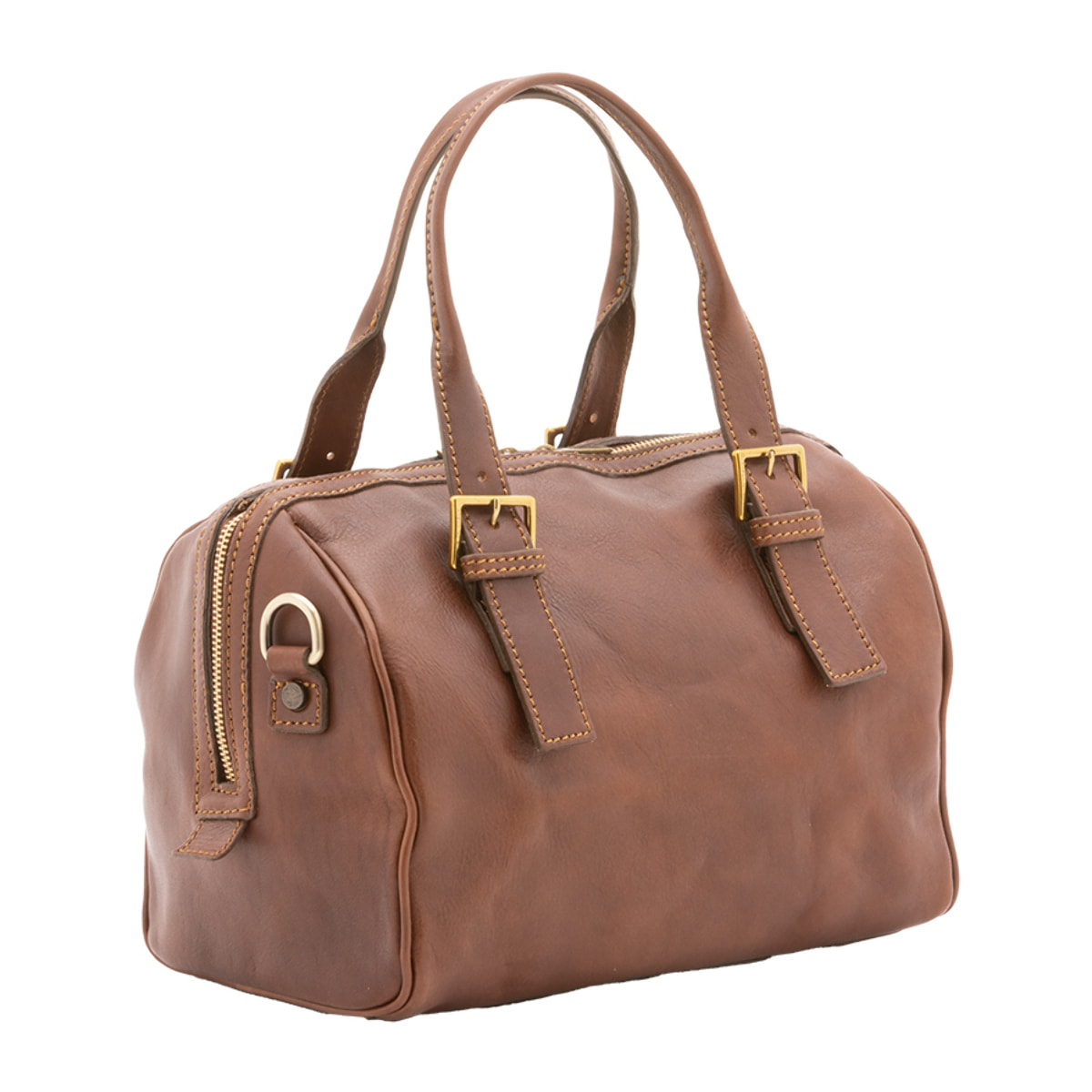 Borsa a bauletto  unisex In Vera pelle Made in Italy 29x27x13 cm